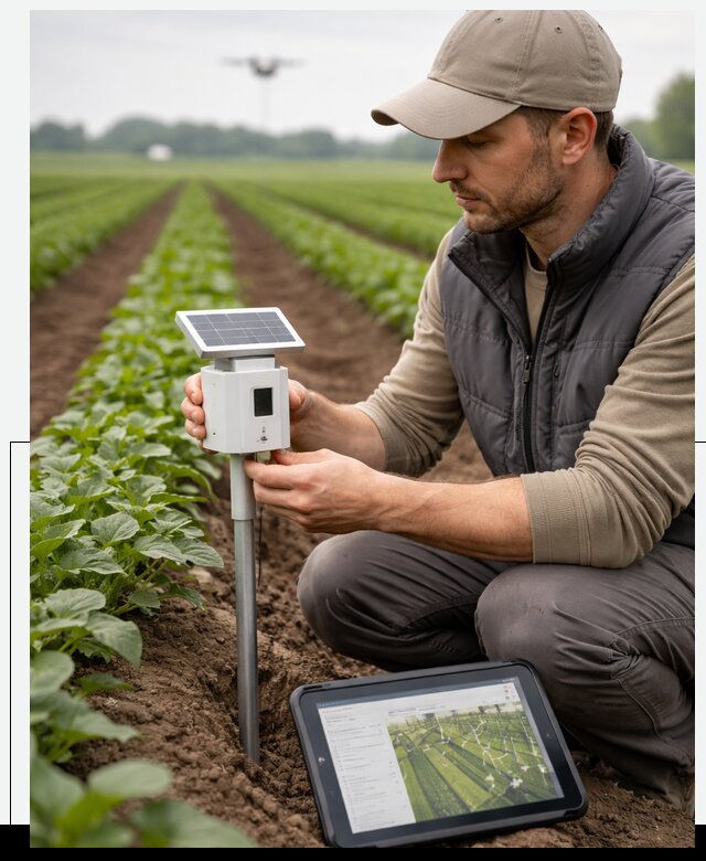 IoT мониторинг сельскохозяйственных полей и контроля в Чите