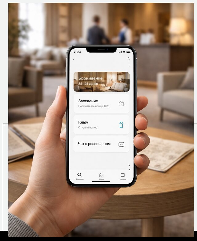 Мобильное приложение для гостей отеля в Чите, управление сервисом